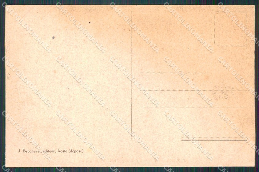 Aosta Montjovet Castello di cartolina MT2699 – retro