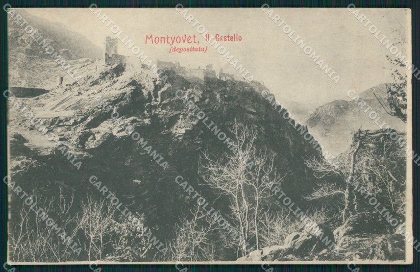 Aosta Montjovet Castello di cartolina MT2700 – fronte