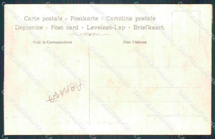 Aosta Fontainemore Processione ABRASA cartolina MT2703 – retro