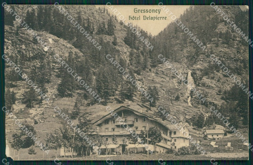 Aosta Gressoney Saint Jean ABRASA cartolina MT2710 – fronte