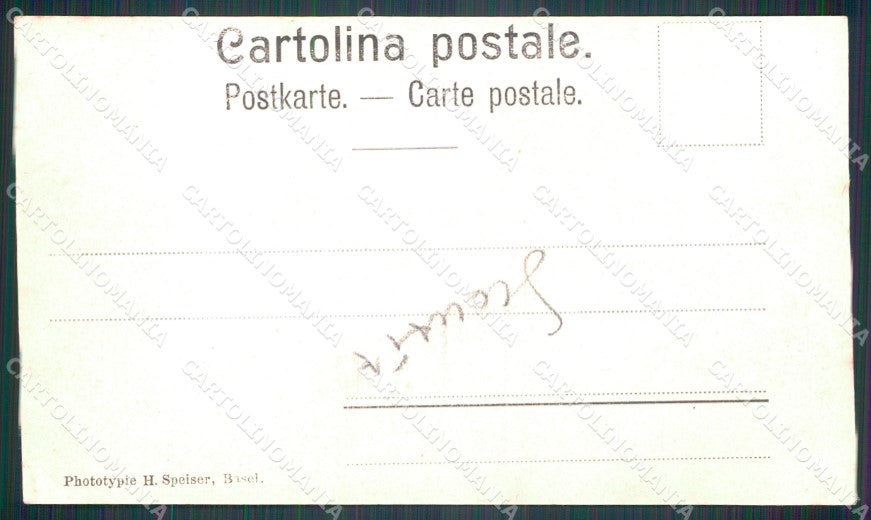 Aosta Gressoney Saint Jean Pensione Monte Rosa SCOLLATA cartolina MT2716 – retro