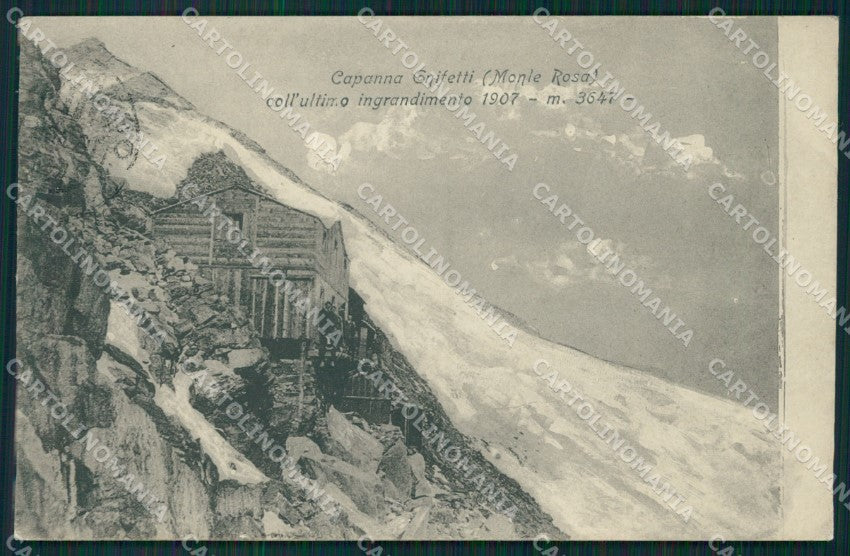 Aosta Gressoney La Trinité Capanna Gnifetti Monte Rosa cartolina MT2727 – fronte