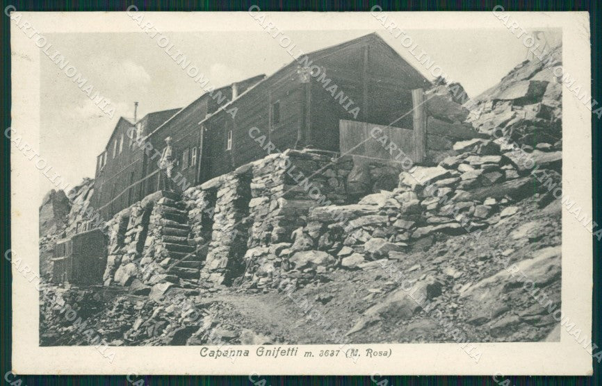 Aosta Gressoney La Trinitè Capanna Gnifetti Monte Rosa cartolina MT2729 – fronte