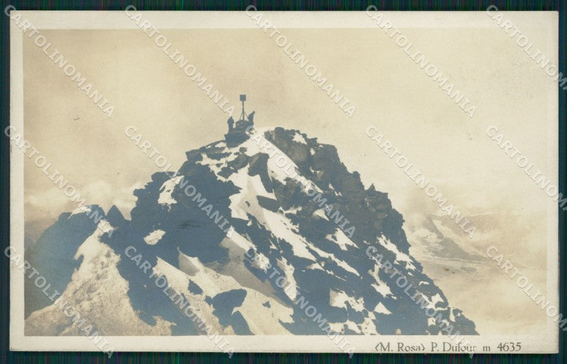 Aosta Gressoney Trinité Punta Dufour Alpinismo Monte Rosa Foto cartolina MT2731 – fronte