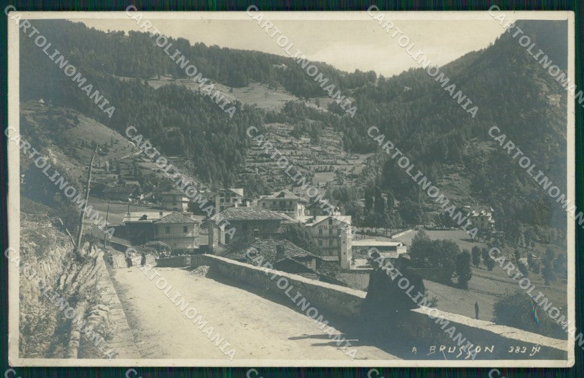 Aosta Brusson Brussone J Neer Foto cartolina MT2735 – fronte