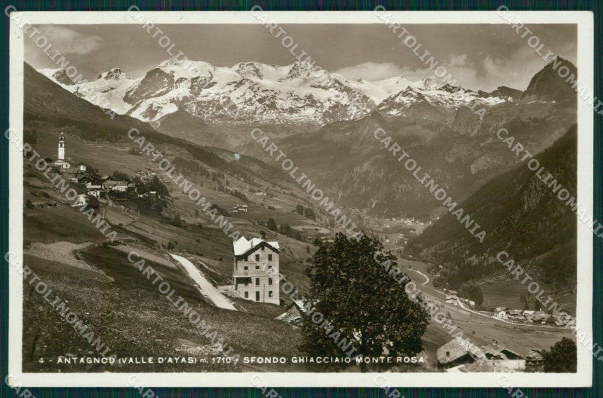 Aosta Antagnod Valle d'Ayas Monte Rosa Foto cartolina MT2741 – fronte