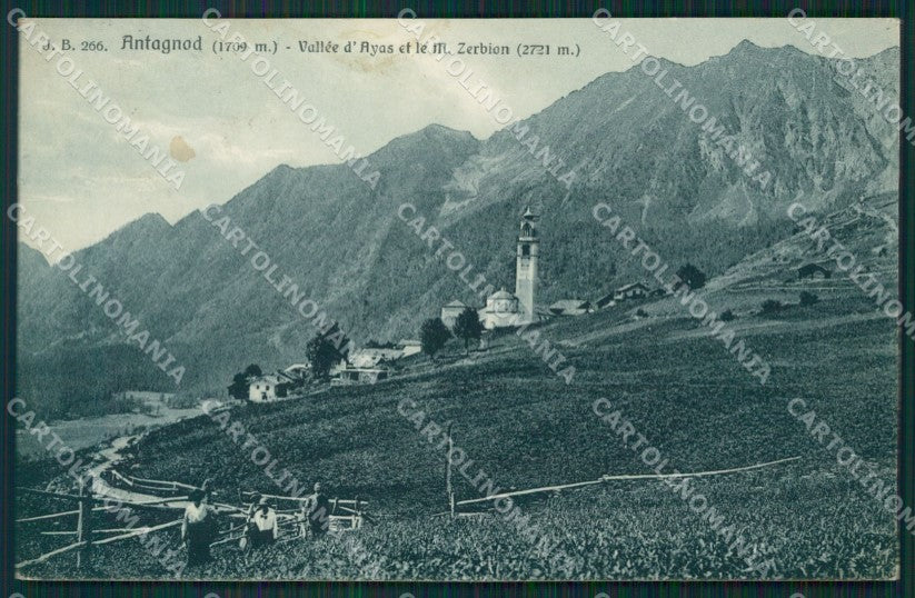 Aosta Antagnod Valle d'Ayas Zerbion cartolina MT2742 – fronte