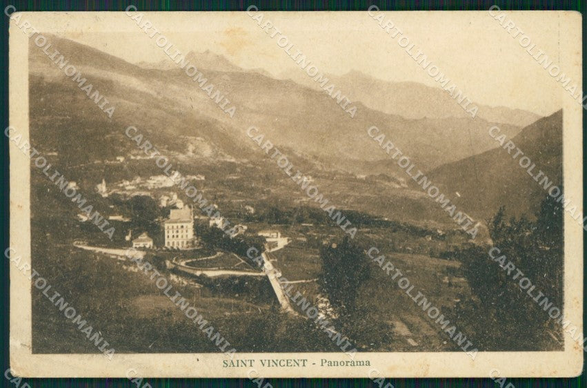 Aosta Saint Vincent PIEGHINA cartolina MT2755 – fronte