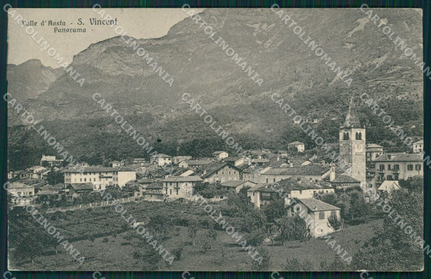 Aosta Saint Vincent cartolina MT2758 – fronte