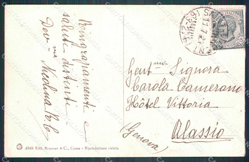 Aosta Saint Vincent cartolina MT2758 – retro