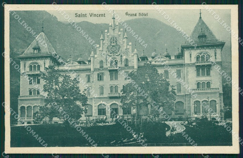 Aosta Saint Vincent cartolina MT2766 – fronte