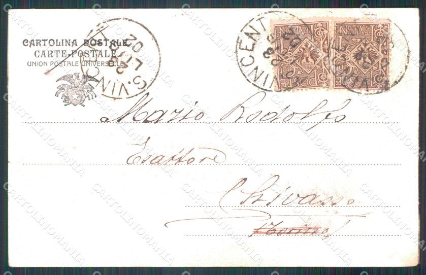 Aosta Saint Vincent Ponte delle Capre cartolina MT2776 – retro