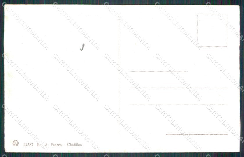 Aosta Chatillon cartolina MT2780 – retro