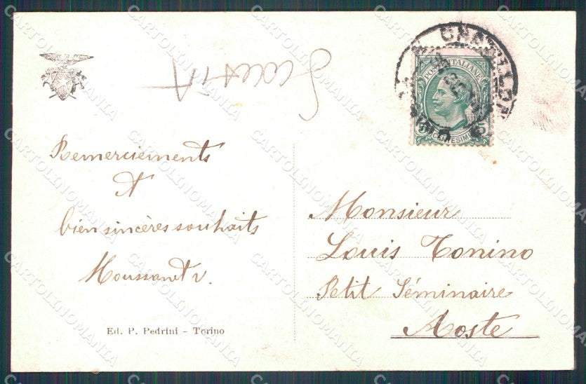 Aosta Chatillon SCOLLATA cartolina MT2784 – retro