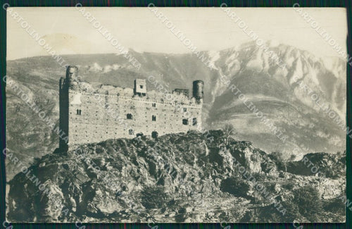 Aosta Chatillon Castello d'Ussel Foto cartolina MT2794 – fronte
