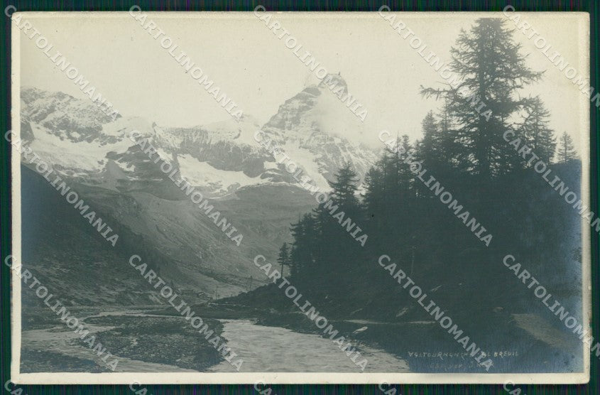Aosta Valtournenche Bacino del Breuil Cervino J Neer Foto cartolina MT2812 – fronte
