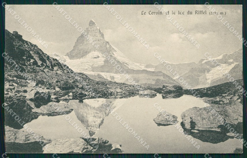 Svizzera Zermatt Lago di Riffel Cervino cartolina MT2818 – fronte