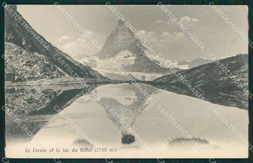 Svizzera Zermatt Lago di Riffel Cervino cartolina MT2819 – fronte