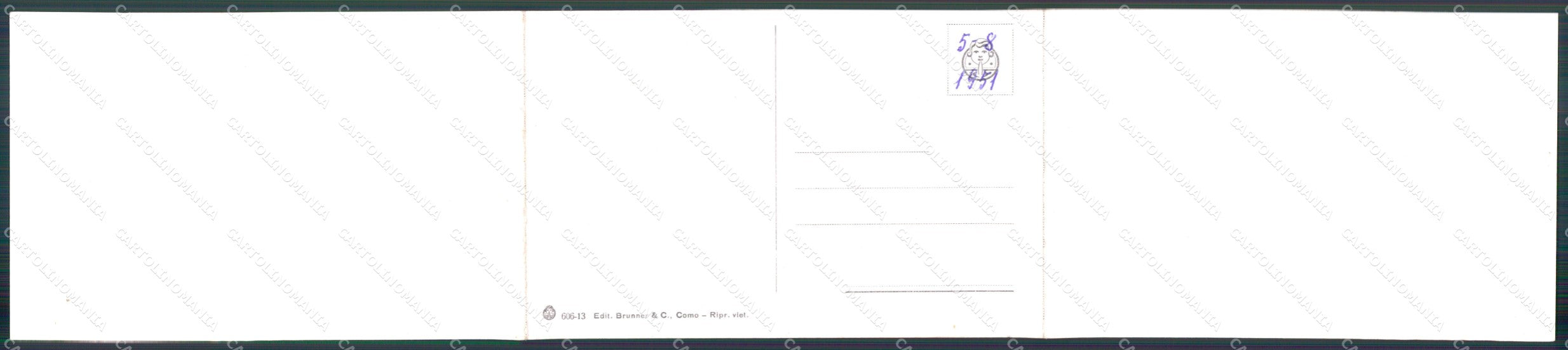 Aosta Valtournenche Tripla cartolina MT2820 – retro