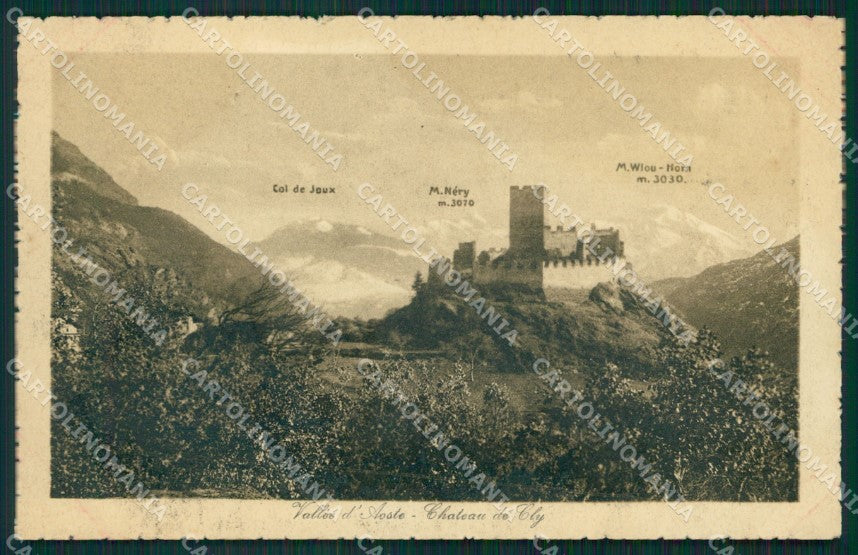 Aosta Saint Denis Chambave Castello di Cly cartolina MT2821 – fronte