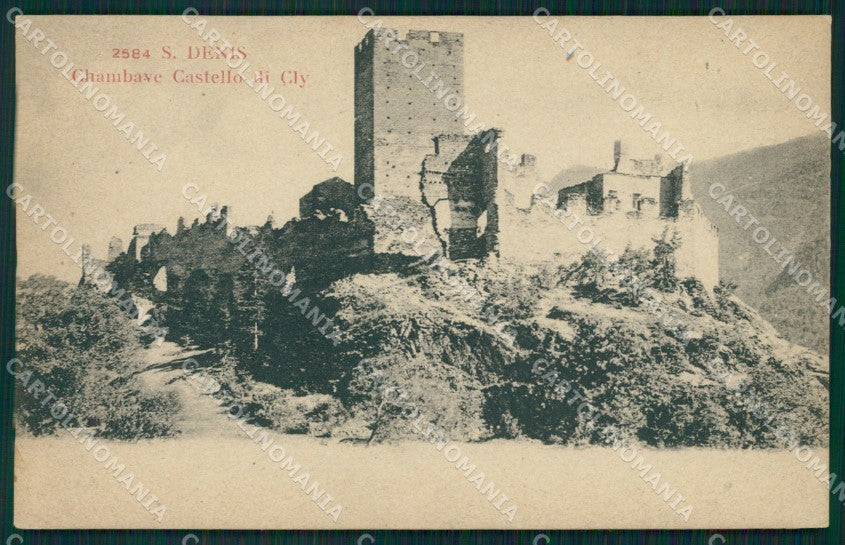 Aosta Saint Denis Chambave Castello di Cly cartolina MT2823 – fronte