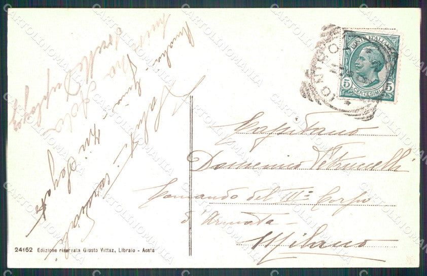 Aosta Fenis Castello di cartolina MT2831 – retro
