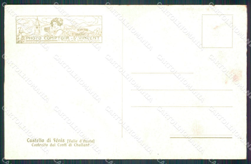 Aosta Fenis Castello di cartolina MT2832 – retro