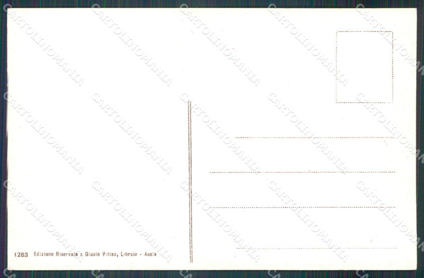Aosta Nus cartolina MT2836 – retro