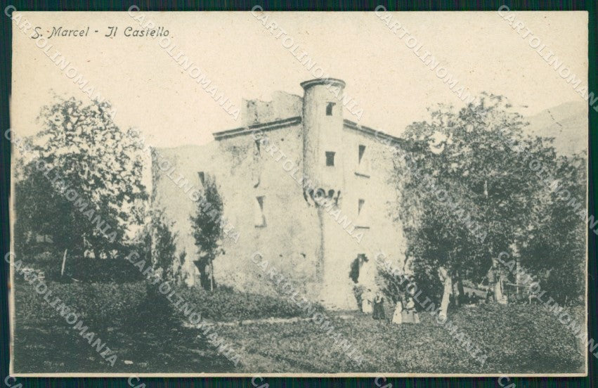 Aosta Saint Marcel Castello cartolina MT2839 – fronte