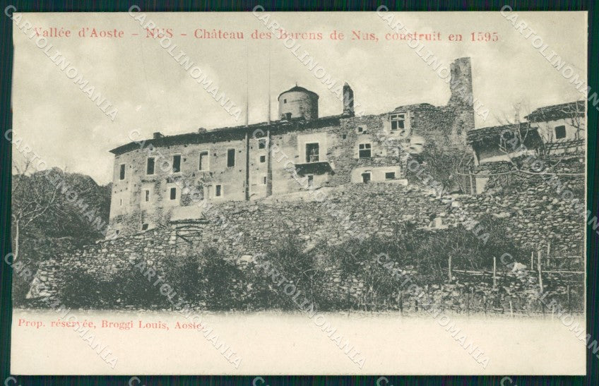 Aosta Nus Castello di cartolina MT2840 – fronte