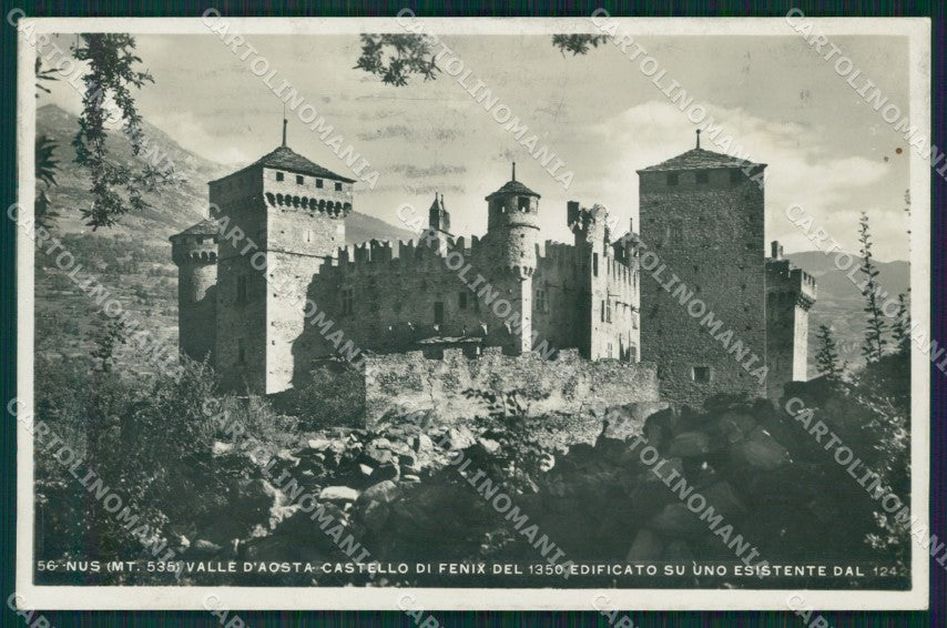 Aosta Nus Castello di Fenix Foto cartolina MT2841 – fronte
