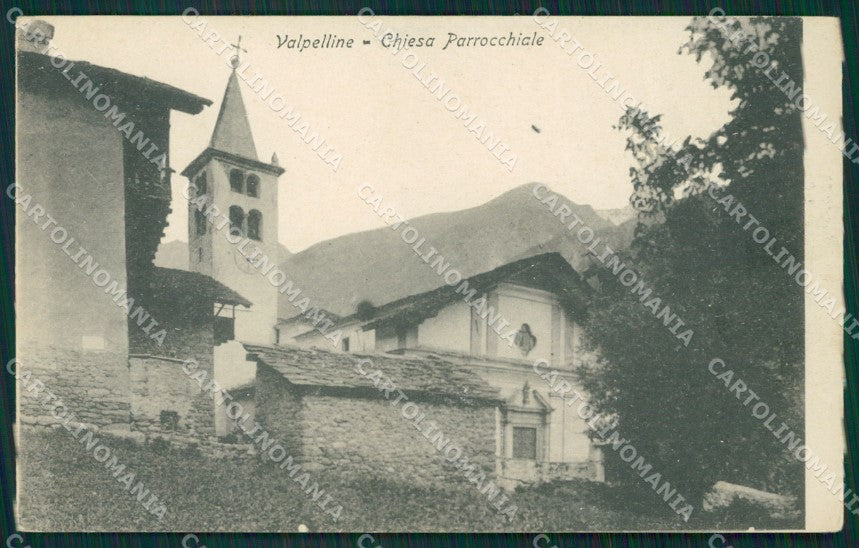 Aosta Valpelline Chiesa Parrocchiale cartolina MT2849 – fronte