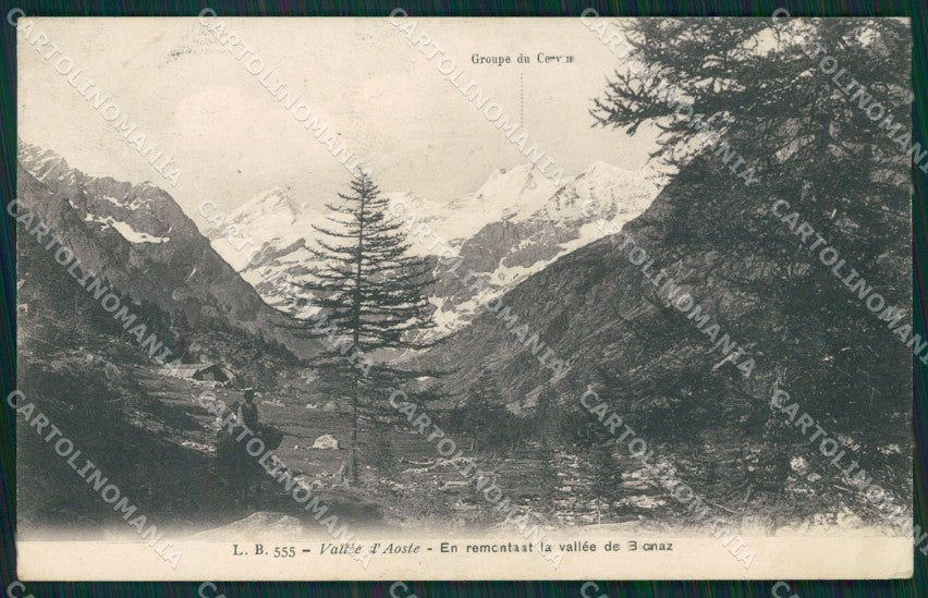 Aosta Bionaz Gruppo del Cervino PIEGHINA cartolina MT2851 – fronte