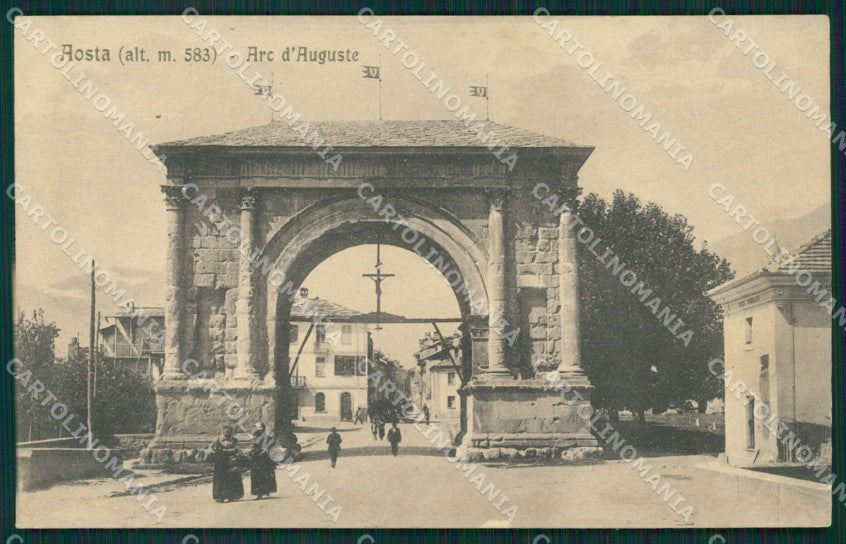 Aosta città Arco d'Augusto cartolina MT2859 – fronte