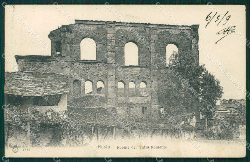 Aosta città Teatro Romano cartolina MT2867 – fronte