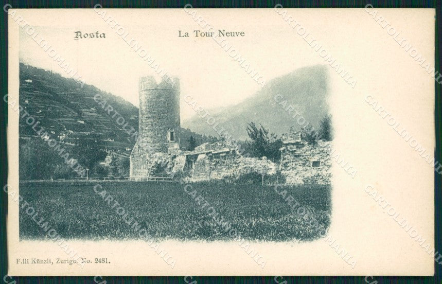 Aosta città Torre Nuova cartolina MT2868 – fronte