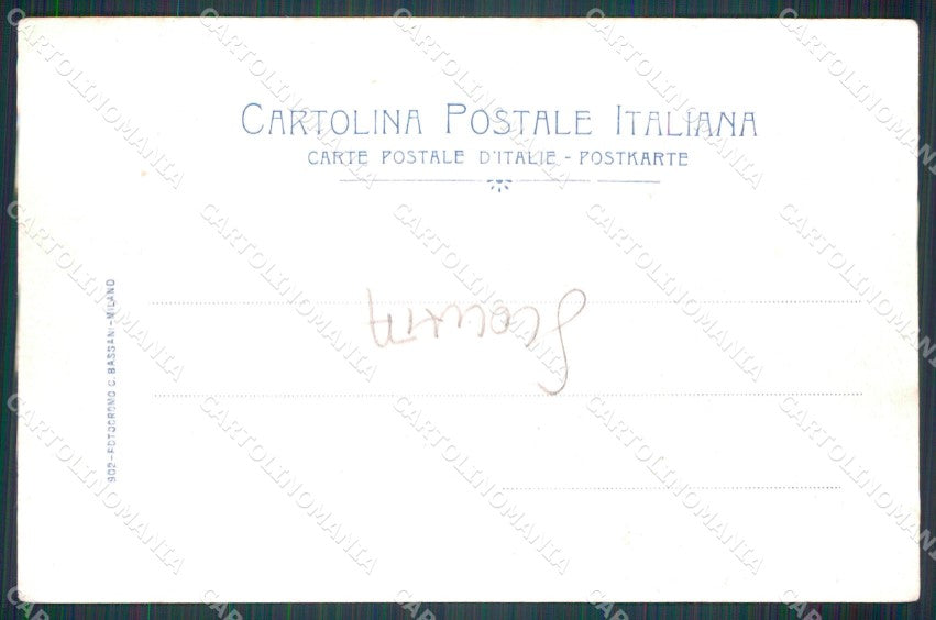 Aosta città Torre Nuova Mura Romane SCOLLATA cartolina MT2869 – retro