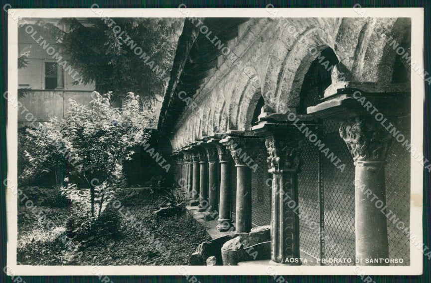 Aosta città Priorato Sant'Orso Foto cartolina MT2881 – fronte