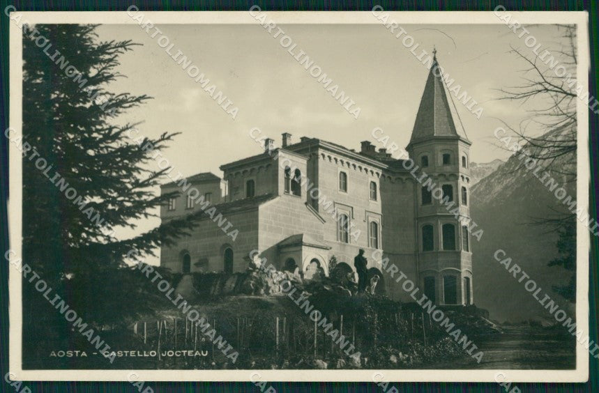 Aosta città Castello Jocteau Foto cartolina MT2897 – fronte