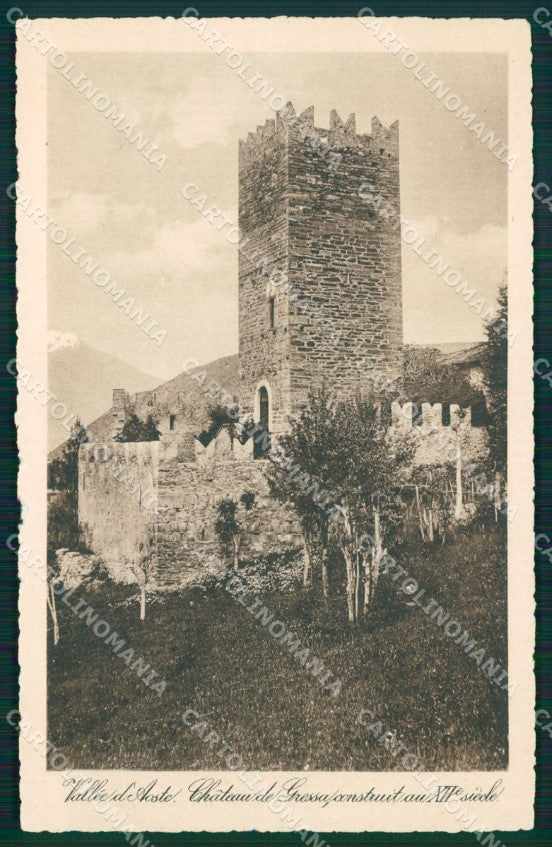 Aosta Gressan Castello di STRAPPINO cartolina MT2901 – fronte