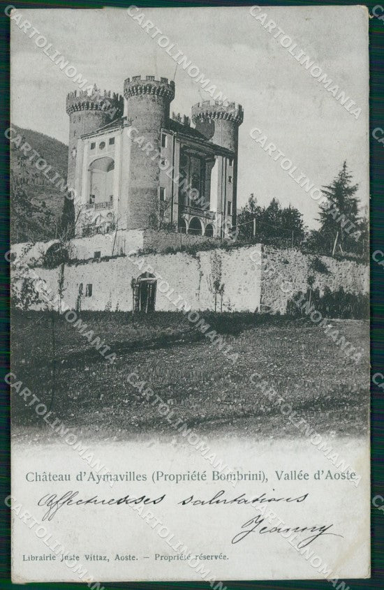 Aosta Aymavilles Castello di cartolina MT2911 – fronte