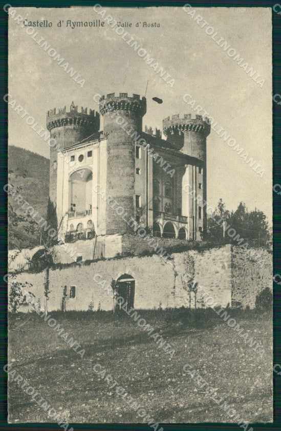 Aosta Aymavilles Castello di cartolina MT2912 – fronte