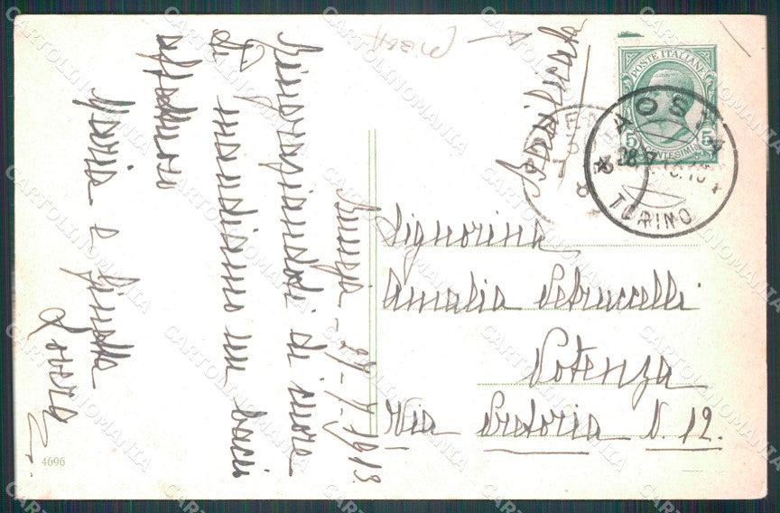 Aosta Aymavilles Castello di PIEGA cartolina MT2914 – retro
