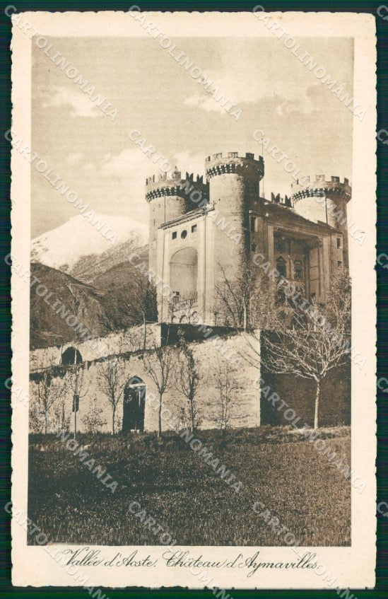 Aosta Aymavilles Castello di cartolina MT2916 – fronte