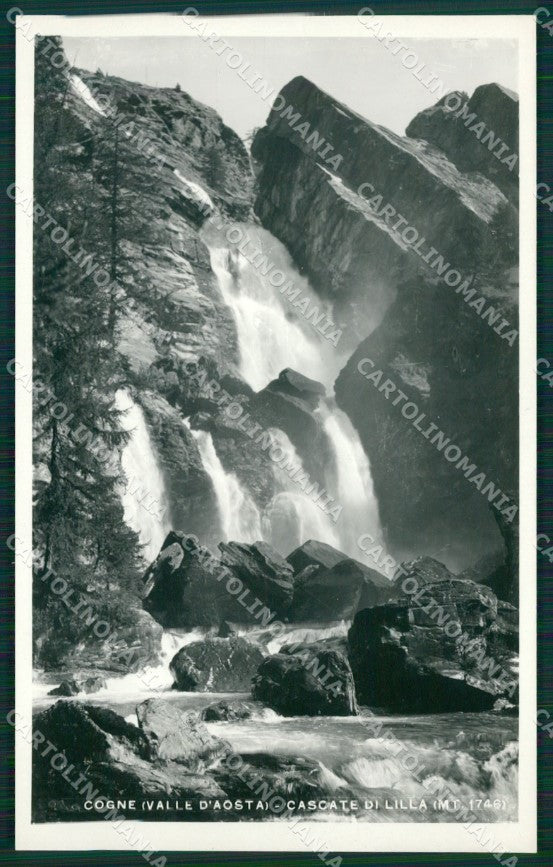 Aosta Cogne Lillaz Cascate Foto cartolina MT2931 – fronte