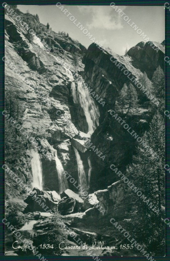 Aosta Cogne Lillaz Cascate Foto cartolina MT2932 – fronte