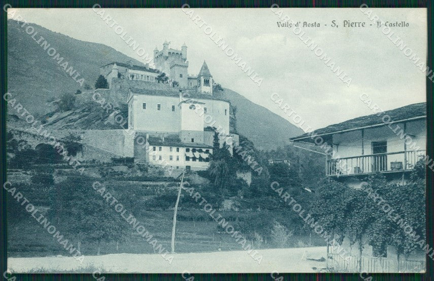 Aosta Saint Pierre Castello cartolina MT2943 – fronte