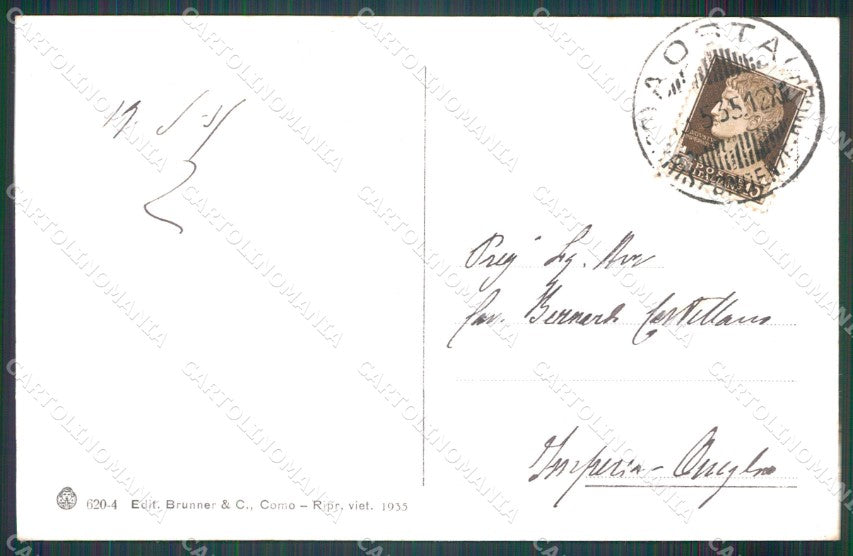 Aosta Saint Pierre Castello cartolina MT2943 – retro
