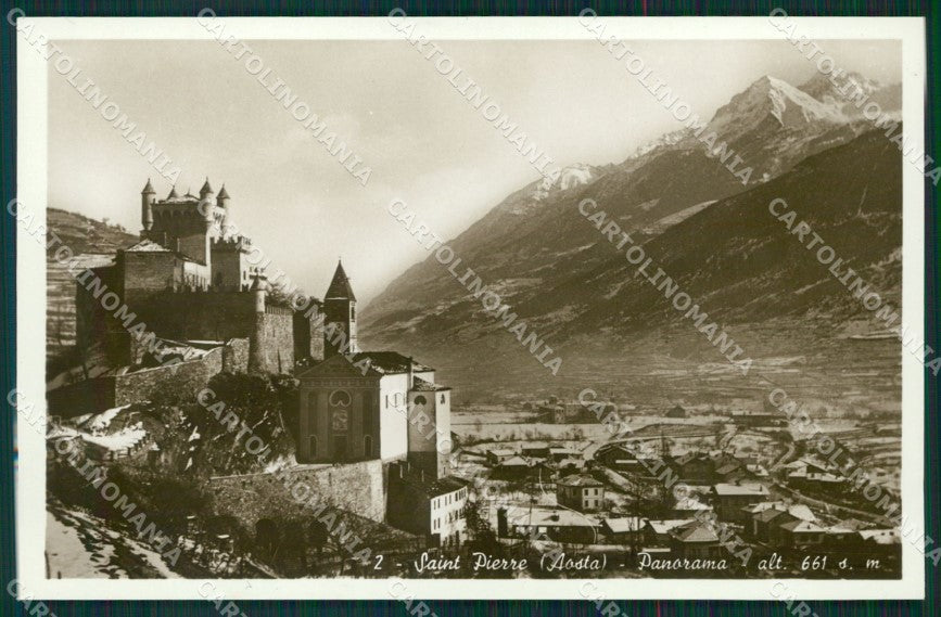 Aosta Saint Pierre Foto cartolina MT2948 – fronte