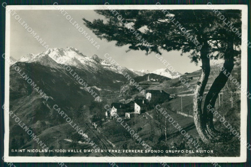 Aosta Saint Nicolas Ferrere Gruppo del Ruitor Foto cartolina MT2954 – fronte